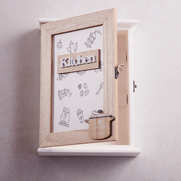 Key Box Wall Hanging - Kitchen (5 Hooks)