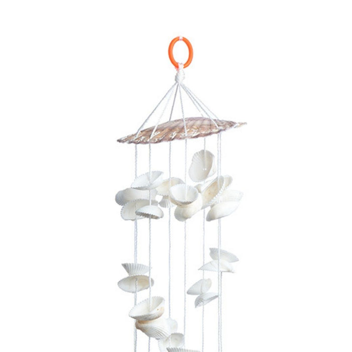 Seashells wall Hanging - White color 1.35ft