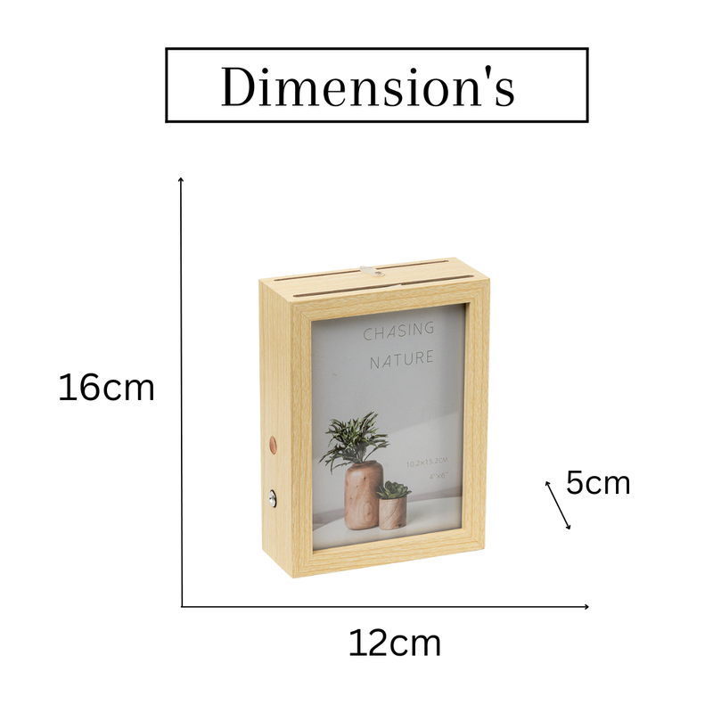 Photo Frames - Beige Double Sided LED Frame