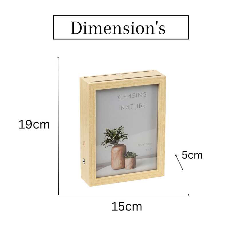 Photo Frames - Beige Double Sided LED Frame