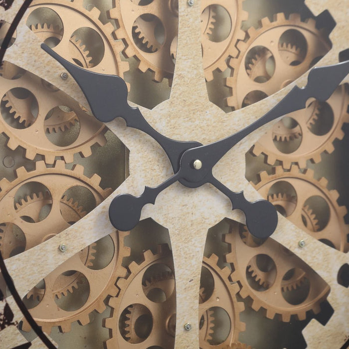 Mechanical clock - Gold Wheel (Y616 - 24")