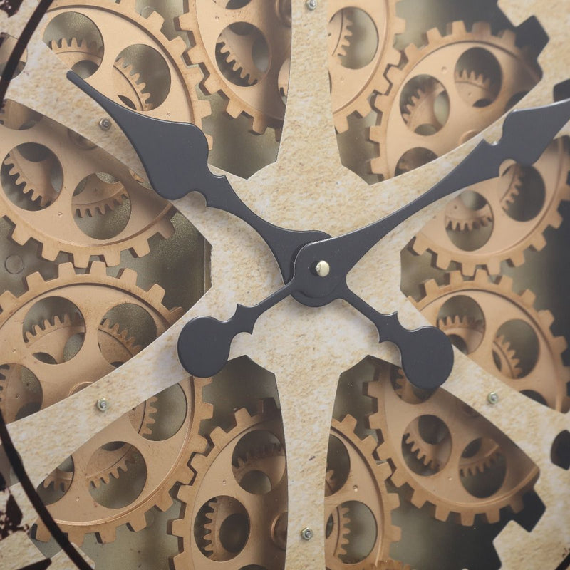 Mechanical clock - Gold Wheel (Y616 - 24")