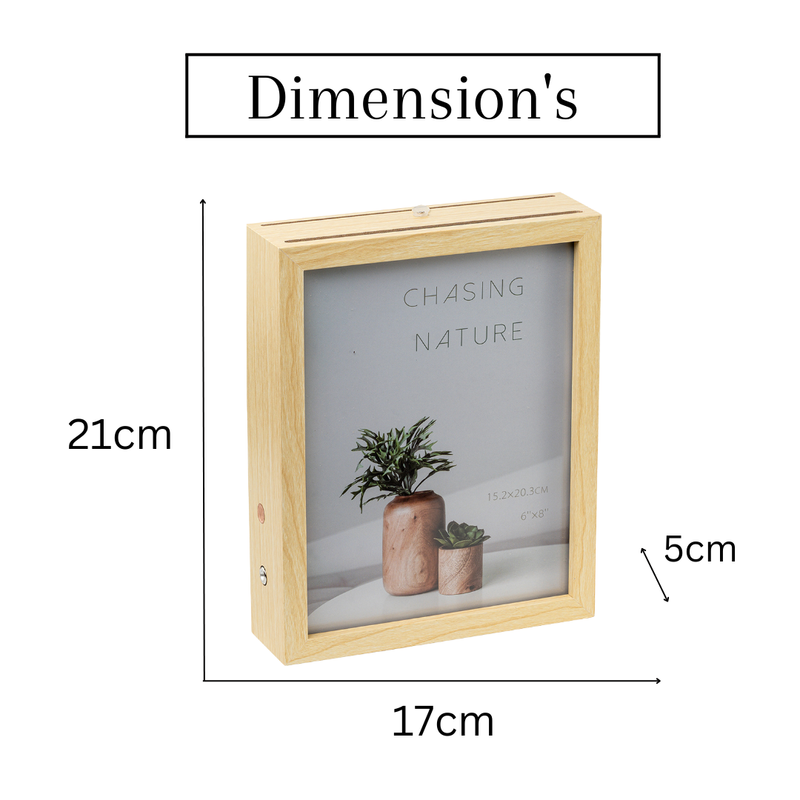 Photo Frames - Beige Double Sided LED Frame