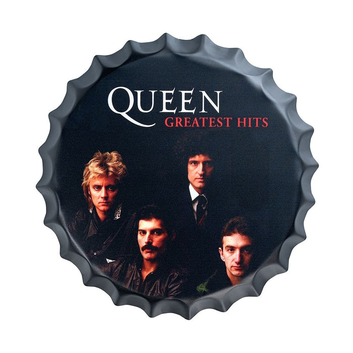 Bottle Caps Wall Decor Sign – Queen Greatest Hits Music Band Poster Style