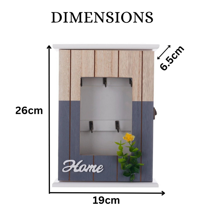 Key Box Wall Hanging - Home Leaf (5 Hooks)