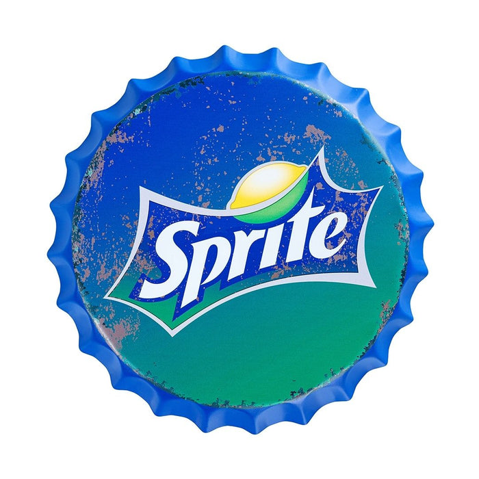 Bottle Caps Wall Decor Sign – Sprite Soft Drink Retro Logo Design