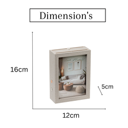 Photo Frames - Grey Double Sided LED Frame