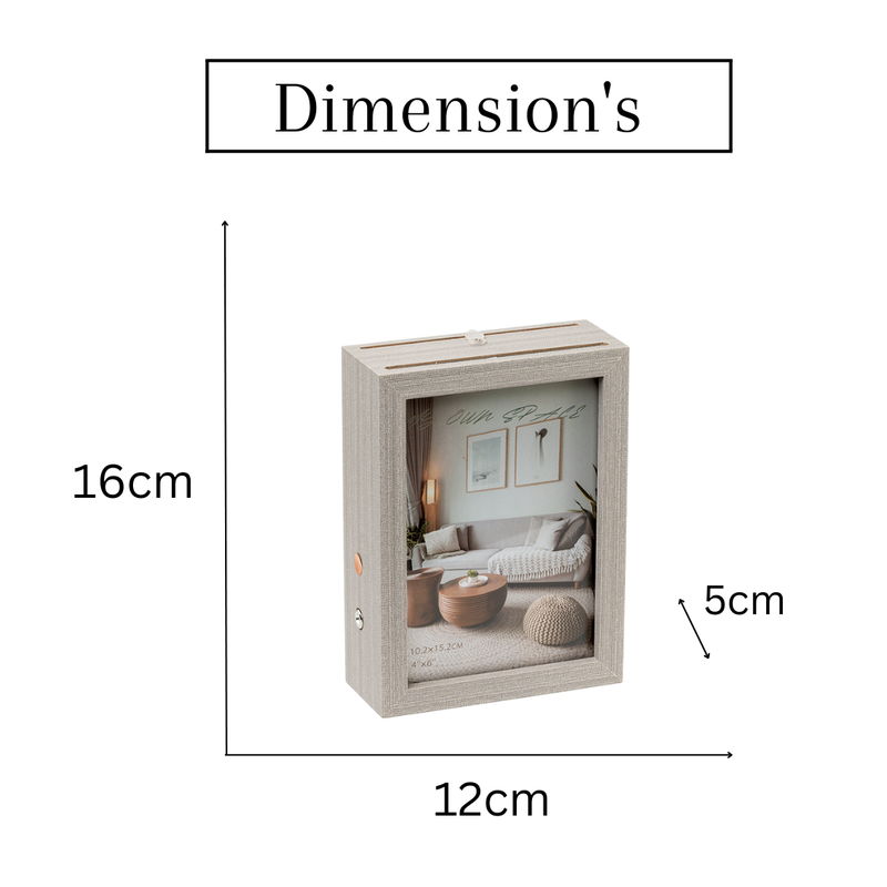 Photo Frames - Grey Double Sided LED Frame