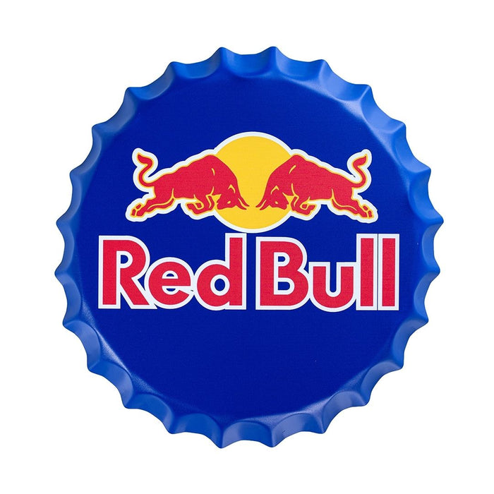 Bottle Caps Wall Decor Sign – Red Bull Energy Drink Logo Design