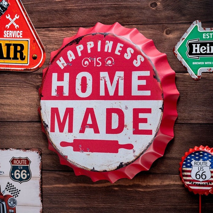 Bottle Caps Wall Decor Sign – Happiness is Homemade Kitchen Theme