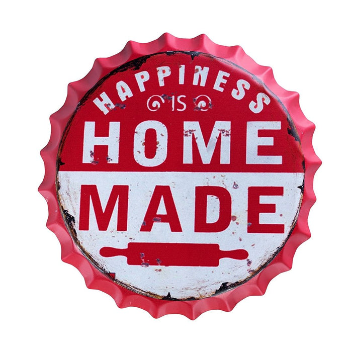 Bottle Caps Wall Decor Sign – Happiness is Homemade Kitchen Theme