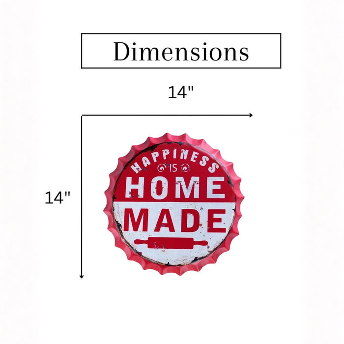 Bottle Caps Wall Decor Sign – Happiness is Homemade Kitchen Theme