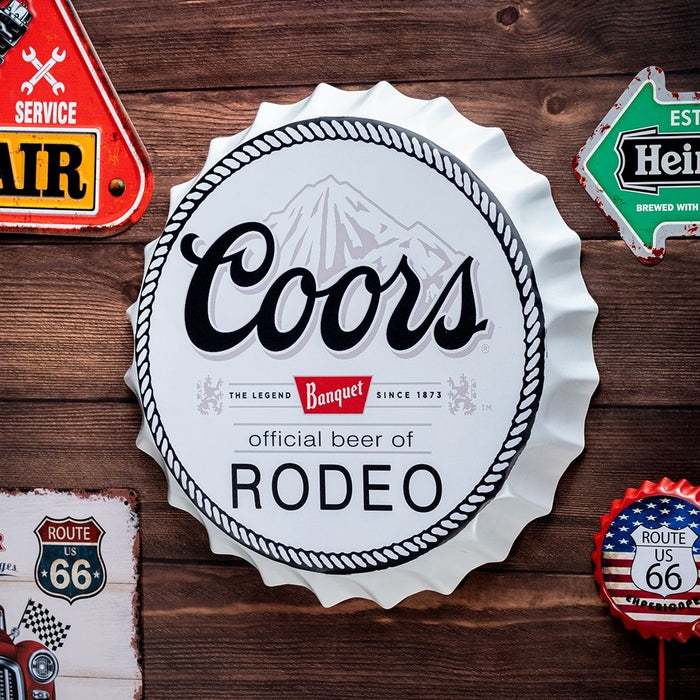 Bottle Caps Wall Decor Sign – Coors Beer Classic Vintage Logo