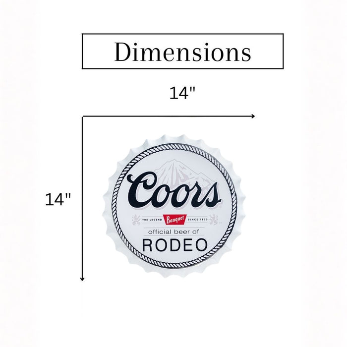 Bottle Caps Wall Decor Sign – Coors Beer Classic Vintage Logo
