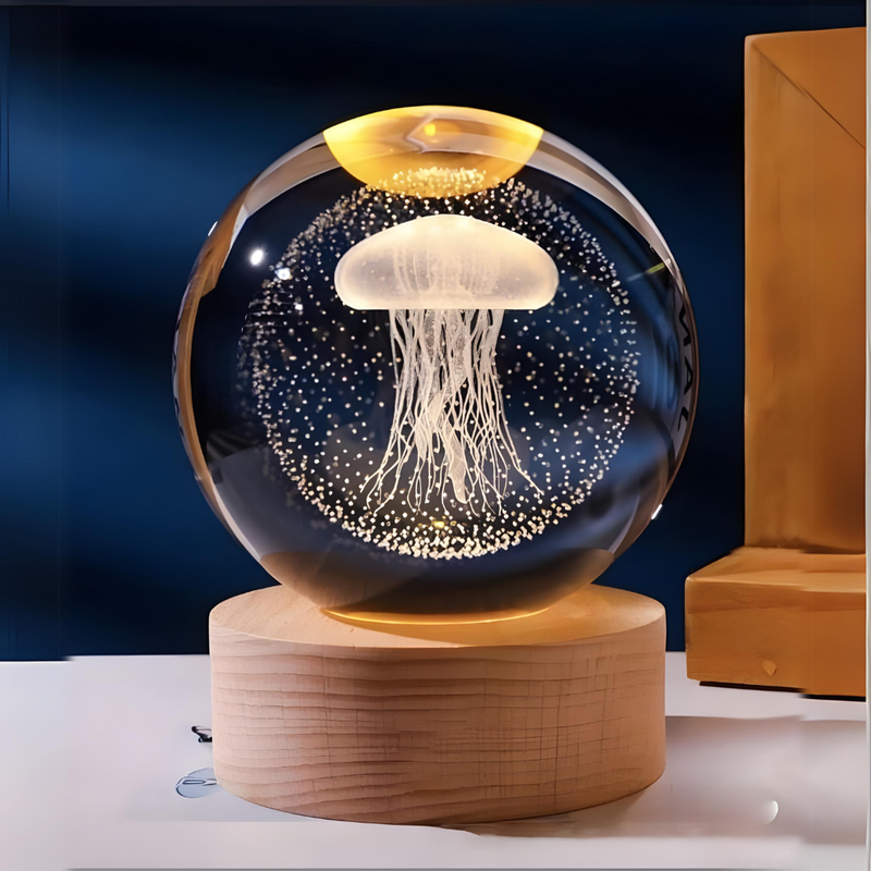 Crystal Ball Night LED Lamp USB