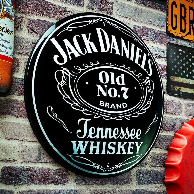 Metal Shield wall decor - Jack Daniels (16x16")