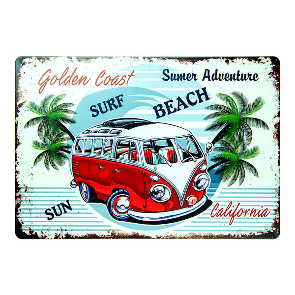 Number Plates Big wall sign - Volkswagen Surf Beach