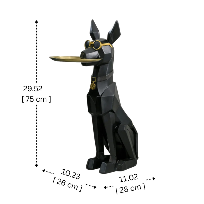 Table pieces - Dog Butler Sculpture