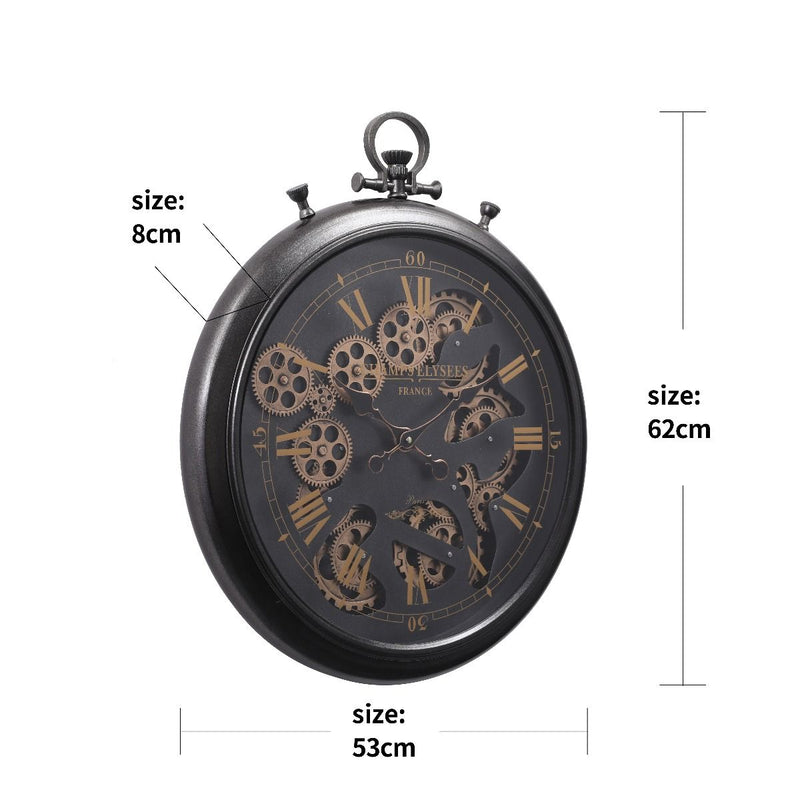 Mechanical clock - French chronograph Black (Y636-21")