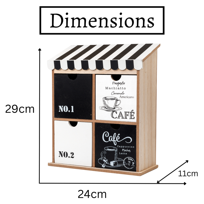 Coffee Box Drawer - Cafe Black