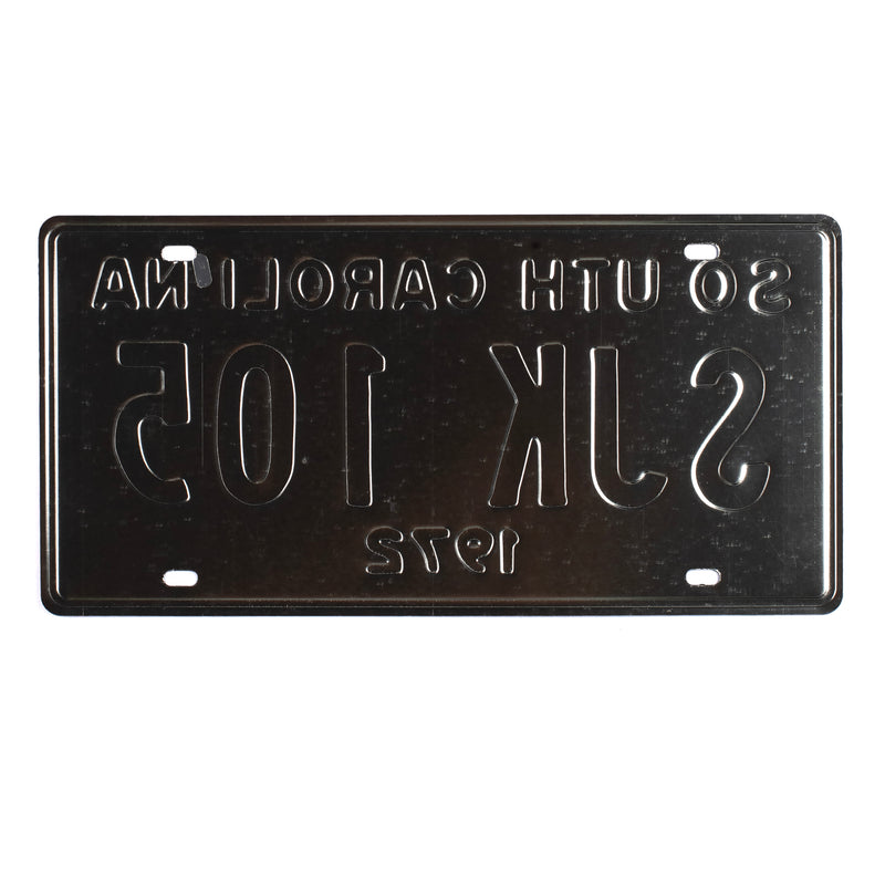 Number Plates wall sign - South Carolina SJK 105