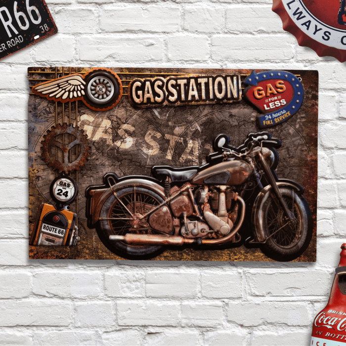 3D Retro Frame - Bullet Bike - eazy wagon