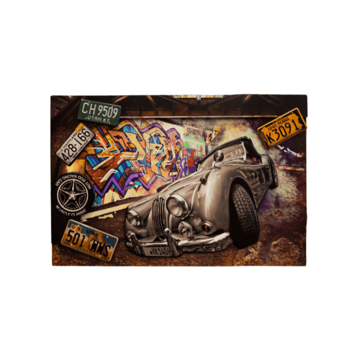 3D Retro Frame - Jaguar XK140 - eazy wagon