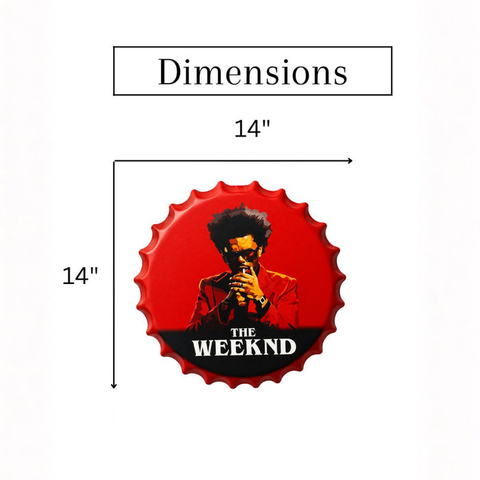 Bottle Caps wall decor sign - The Weekend