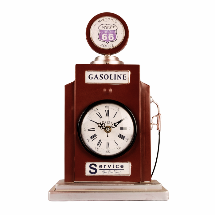 Model Clock - Gasoline Pump Clock Red