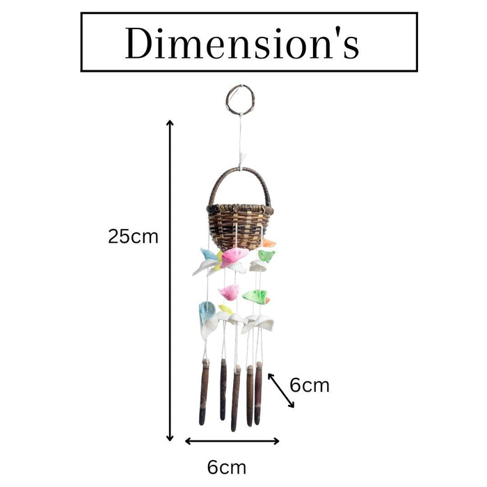 Seashells wall Hanging - Small Basket shell
