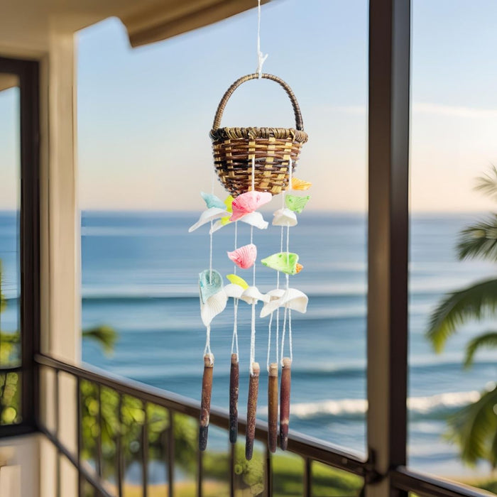 Seashells wall Hanging - Small Basket shell