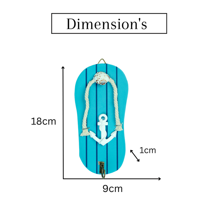 Beach Wall Hooks - Slipper Shape