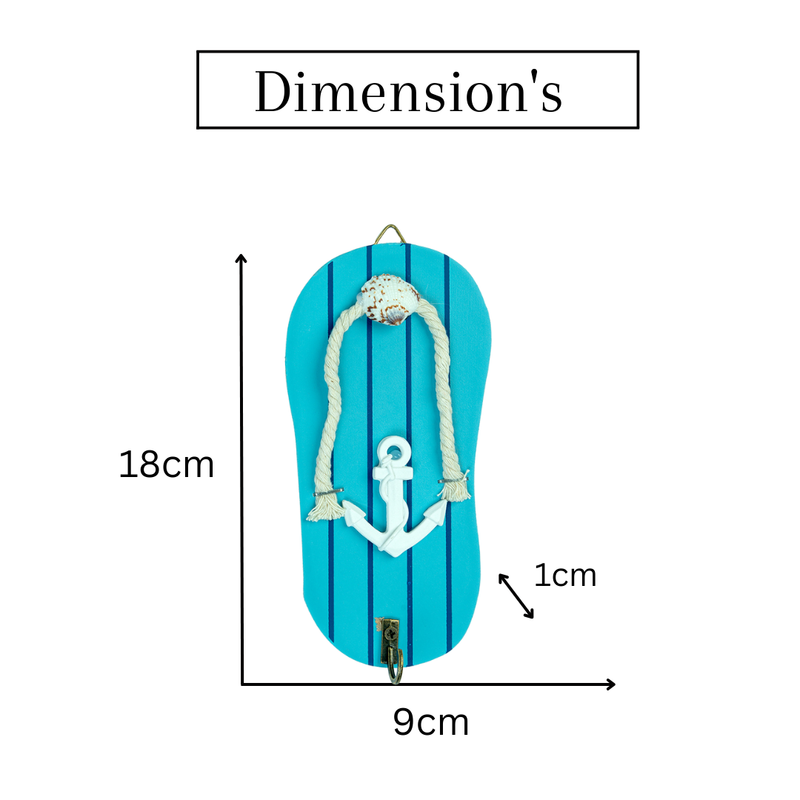 Beach Wall Hooks - Slipper Shape