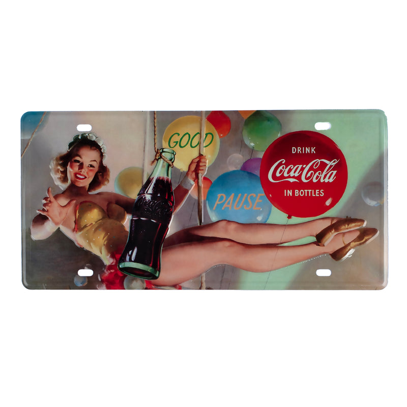 Number Plates wall sign - Coca Cola Lady