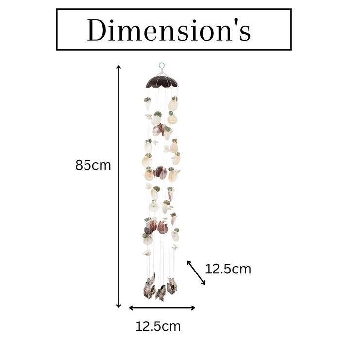 Seashells wall Hanging - cocoshell 2.78ft