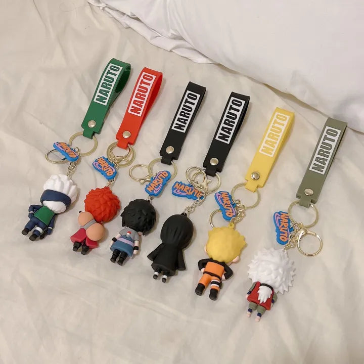 Fancy Silicon Keychains - Naruto