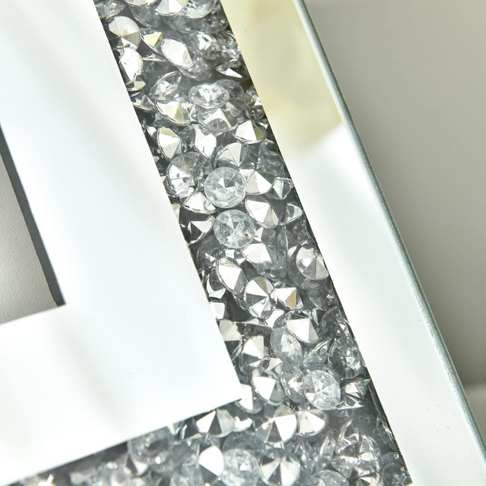 Mirror Dimond Clocks - Silver