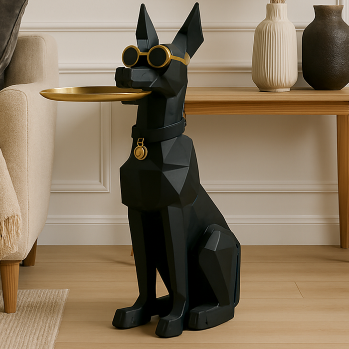 Table pieces - Dog Butler Sculpture