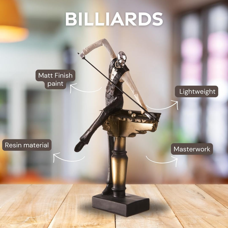 Resin showpieces - Billiard Player