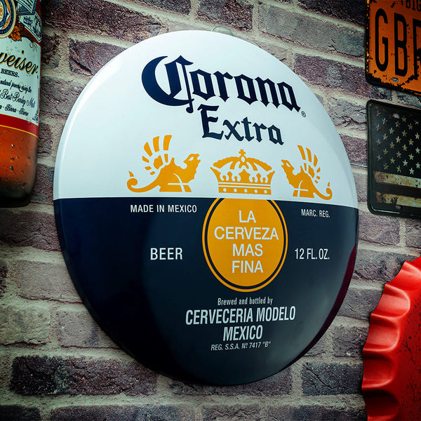 Metal Shield wall decor - Corona Extra (16x16")