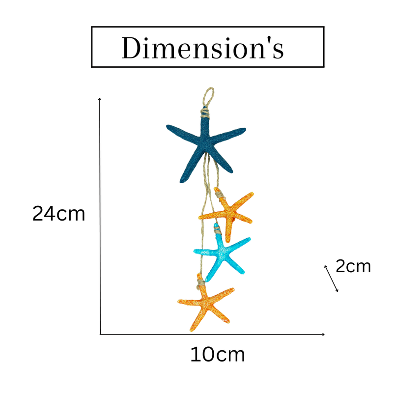 Wooden Star fish Wall decor