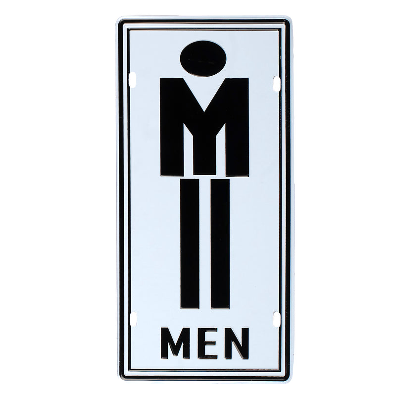 Number Plates wall sign - Men signage