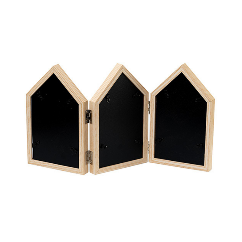 Photo Frames - Three House shape Beige