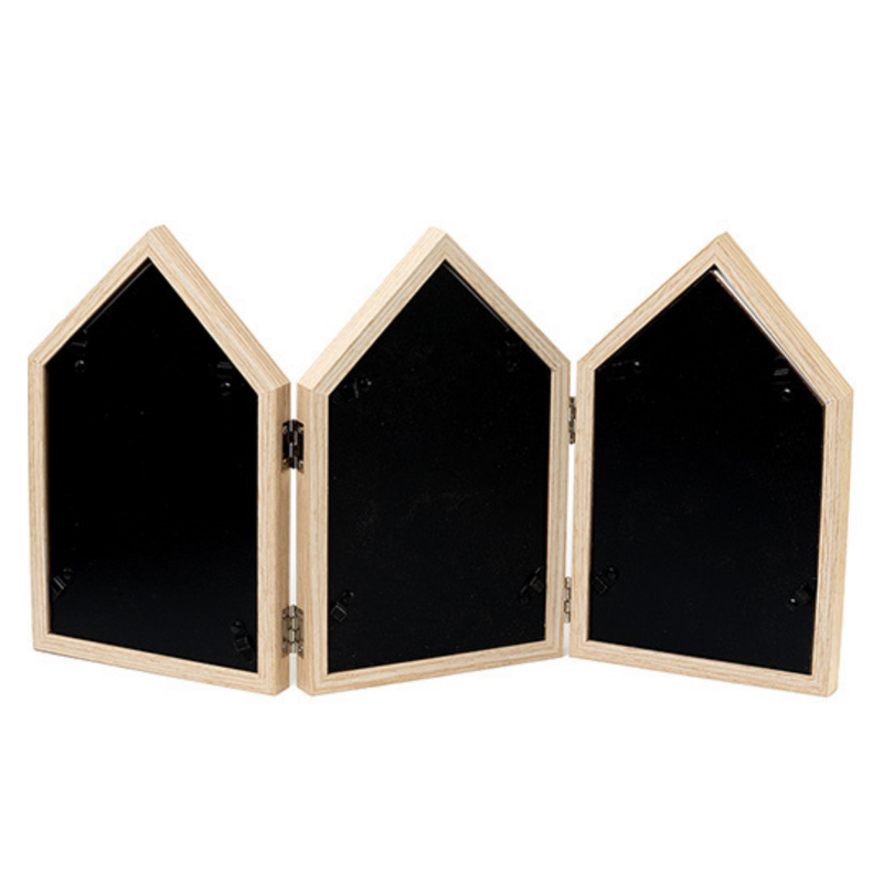 Photo Frames - Three House shape Beige