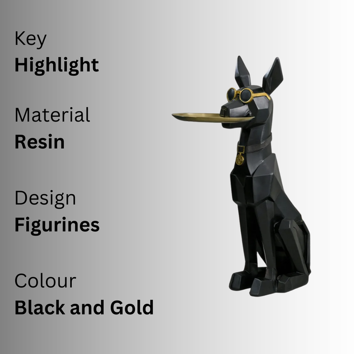 Table pieces - Dog Butler Sculpture