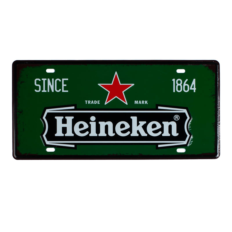 Number Plates wall sign - Heine beer