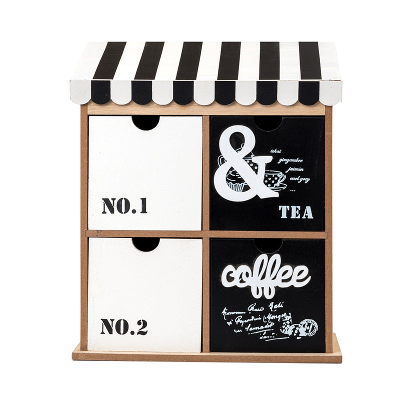 Coffee Box Drawer - Tea Coffee Black