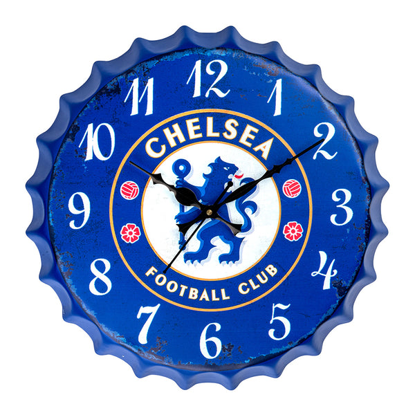 Bottle Caps wall Clock - Chelsea Football Club (14"x14")