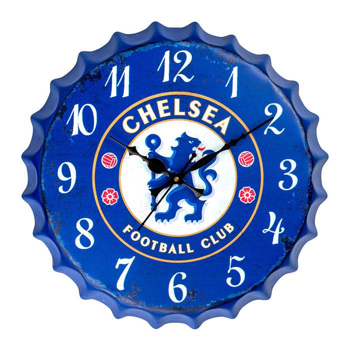 Bottle Caps wall Clock - Chelsea Football Club (14"x14")