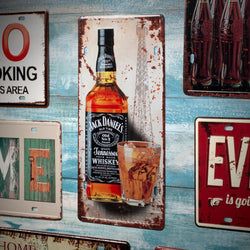 Number Plates wall sign - Jack Daniels Bottle